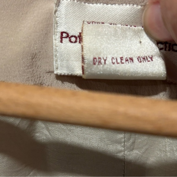 VINTAGE POTOMAC COLLECTION WOMEN'S 100% SILK BLAZER, SIZE MED, BEIGE - Picture 6 of 6